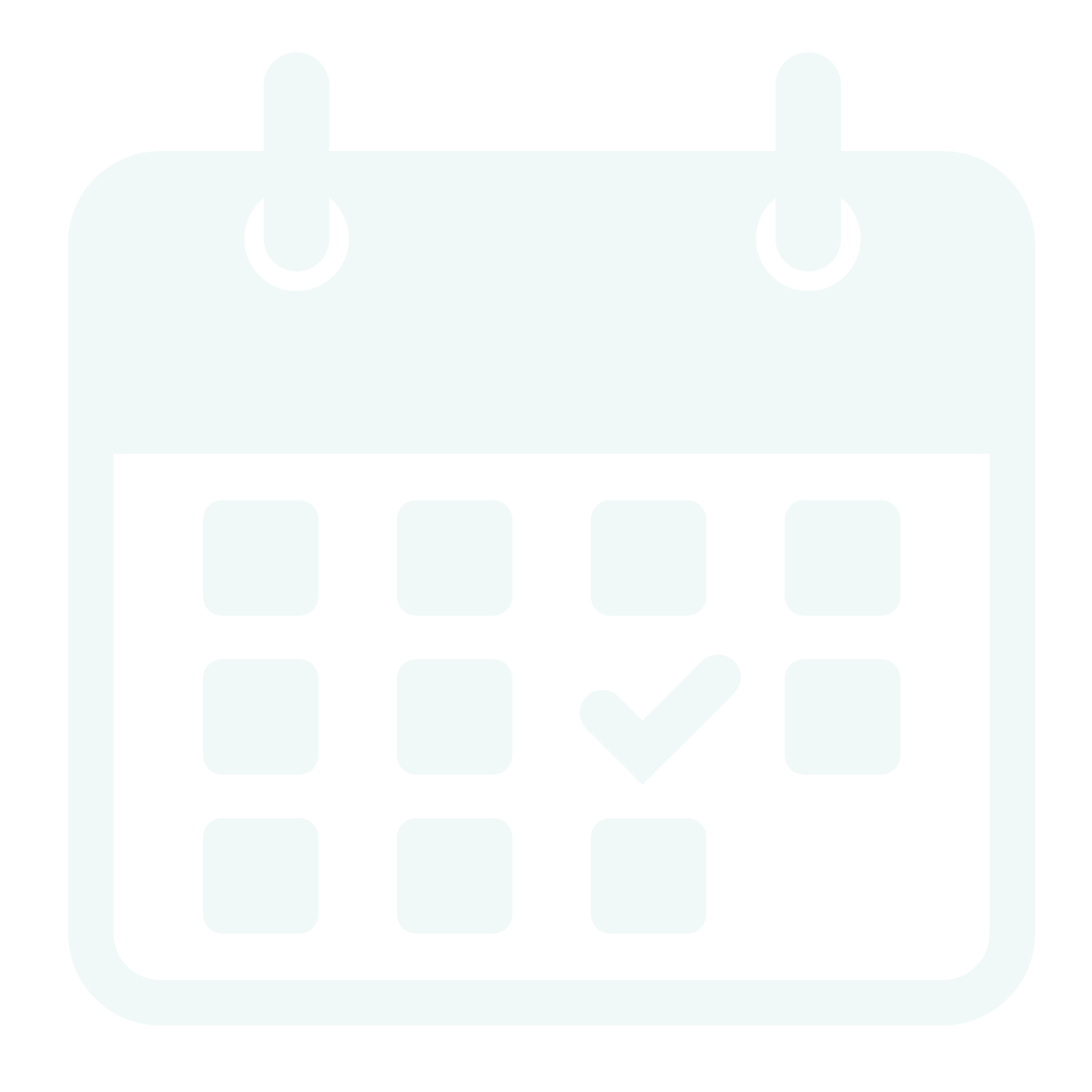 Icon of a calendar with a checkmark on a date.