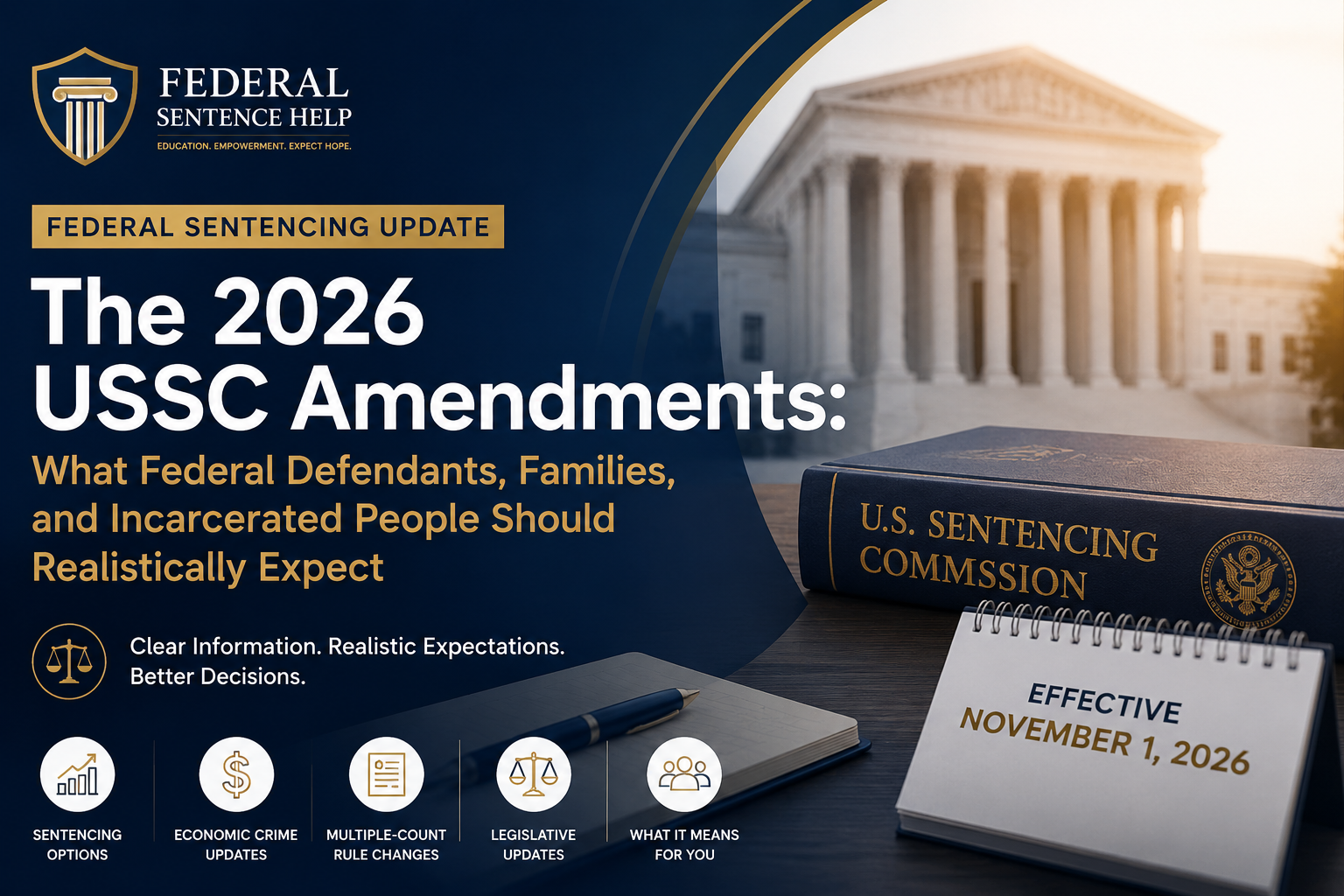 The 2026 USSC Amendments: What Federal Defendants, Families, and Incarcerated People Should Realistically Expect